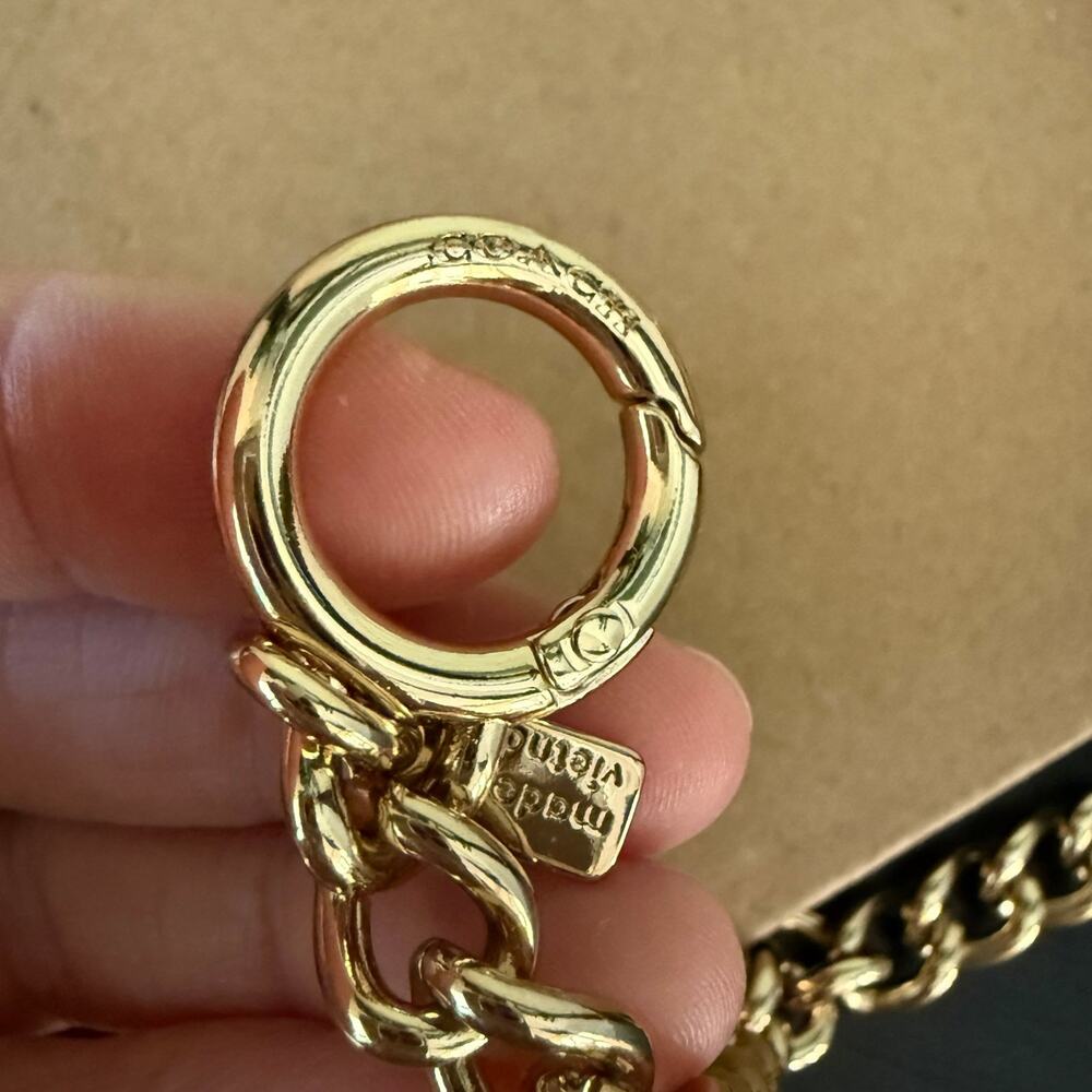 Authentic ‼️Coach Gold Chain Bag Charm Accessory - Picture 3 of 7